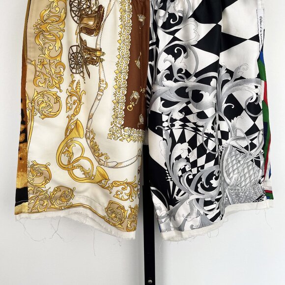 Children of the Discordance Sz2 Vintage Scarf 1 of 1 Baroque Pattern Shorts SS20 - Picture 9 of 11